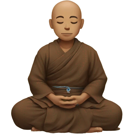 monk in meditation emoji