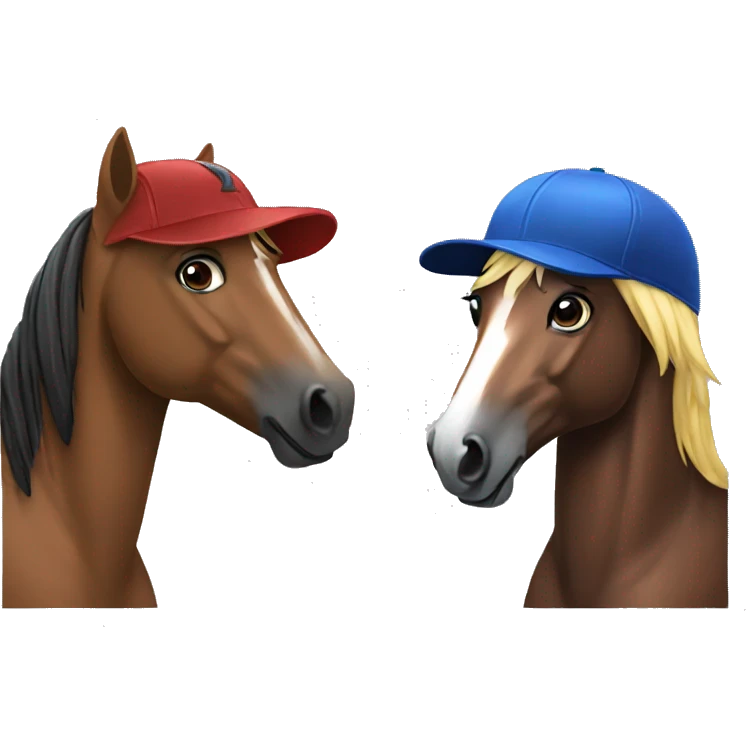 Cap and a horse  emoji