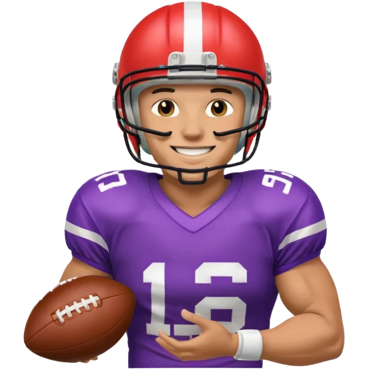 A LGBTQ American football player more LGBTQ  emoji