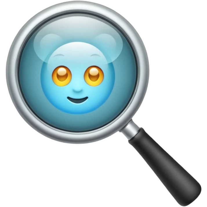 hand lens emoji