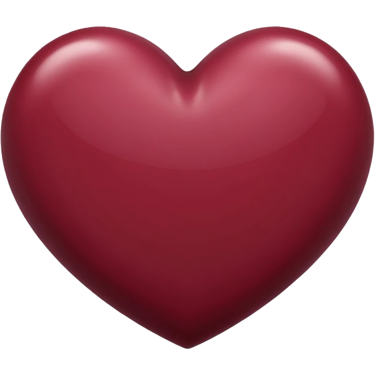 A maroon heart emoji