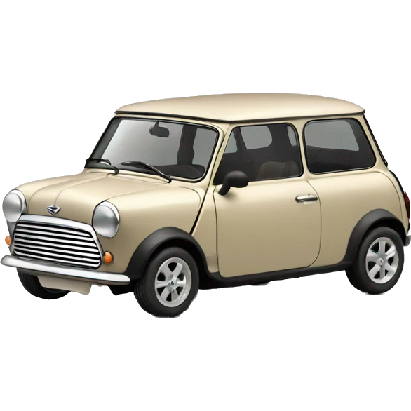 Voiture mini beige et 5 portes  emoji