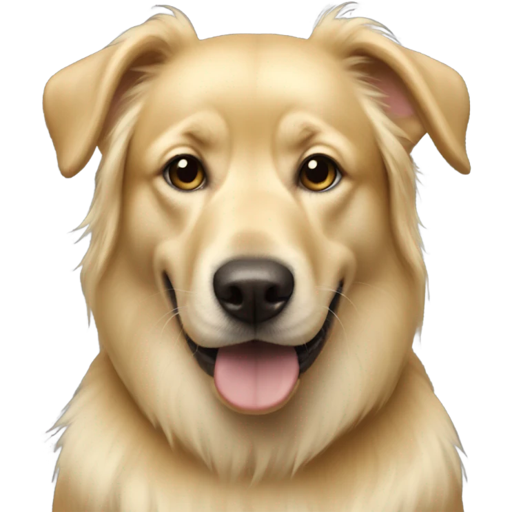 Blonde dog with me emoji
