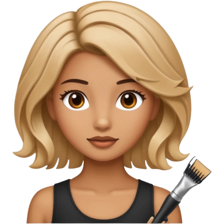 Girlwith  hairstyle tools  emoji