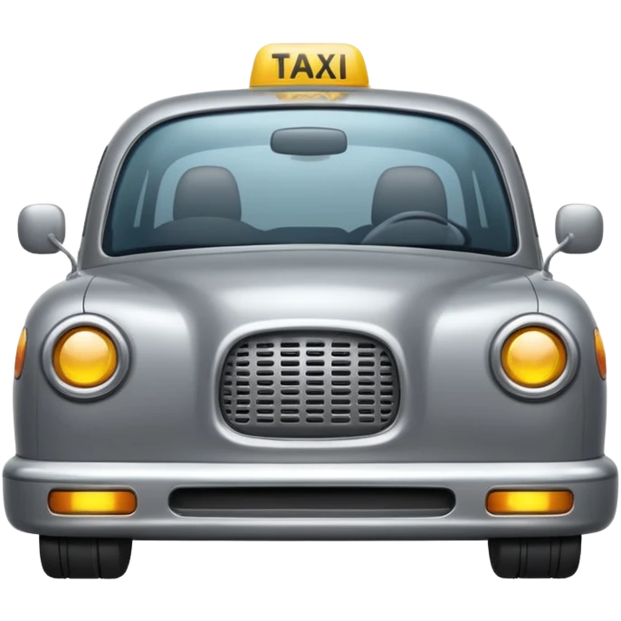 grey taxi emoji