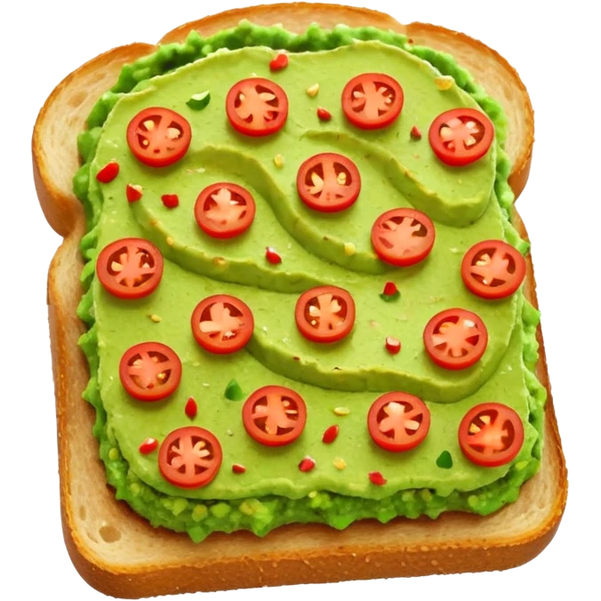 guacamole toast  emoji