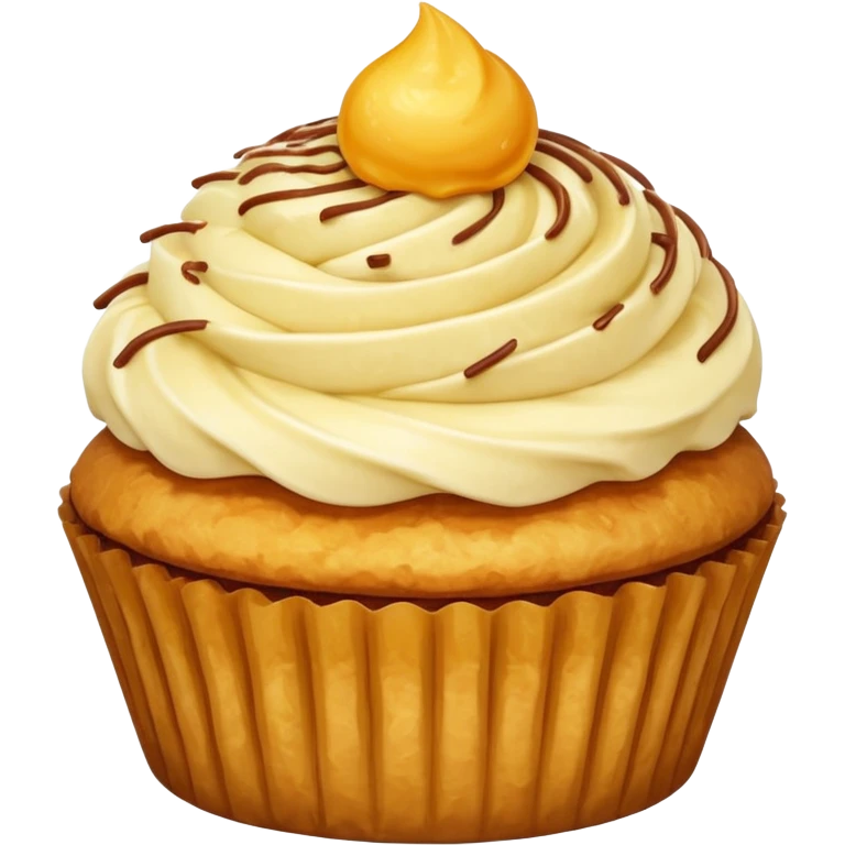 Cupcake Chinese Fried ice cream  emoji