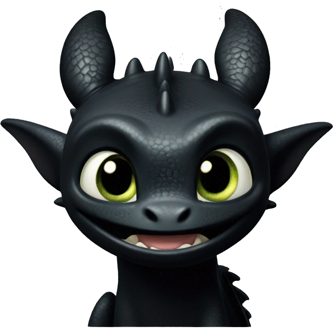 Toothless from How To Train Your Dragon emoji
