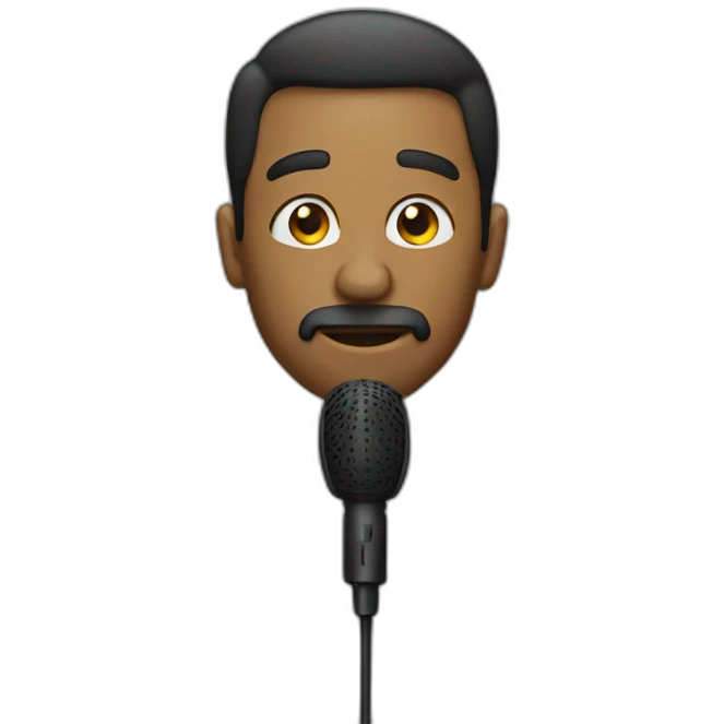 A man with mic  emoji