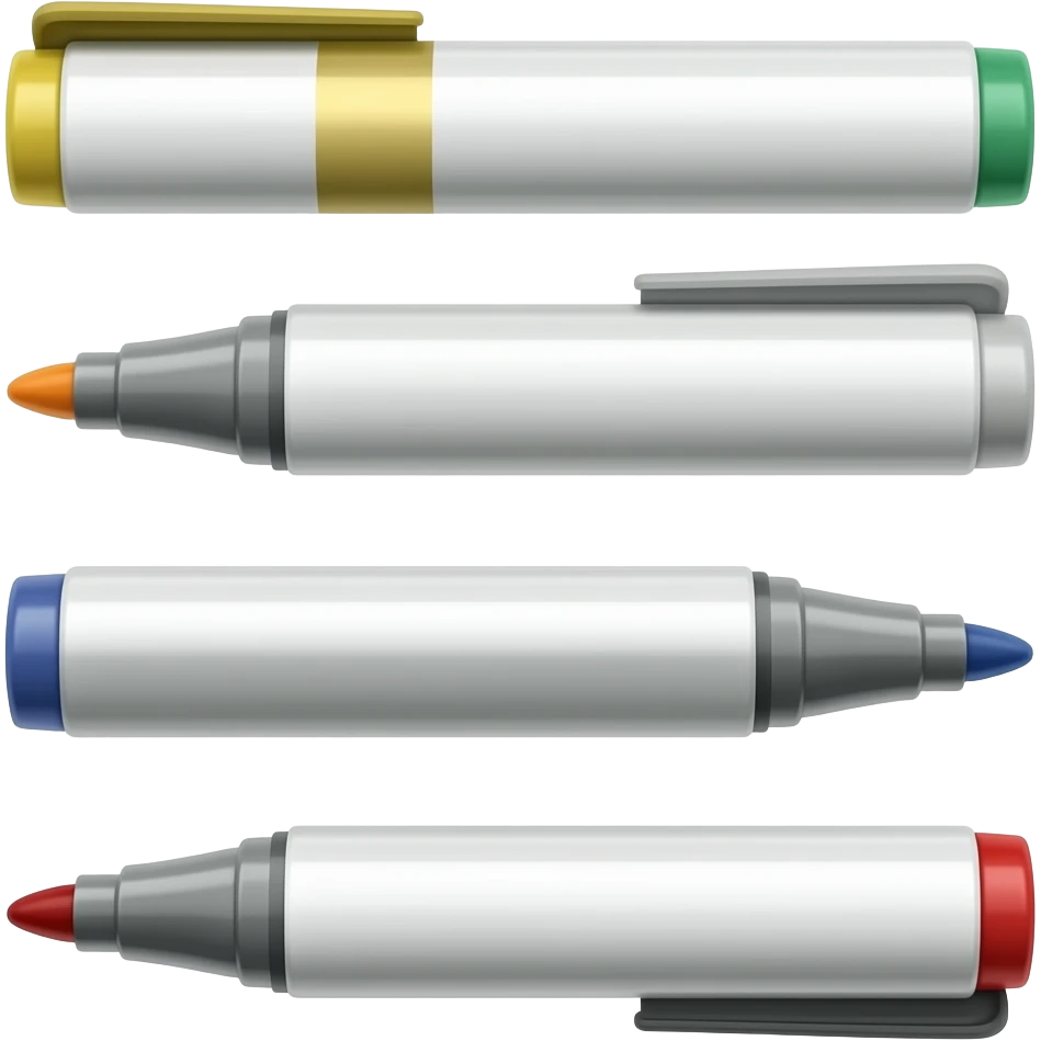 4 whiteboard markers emoji