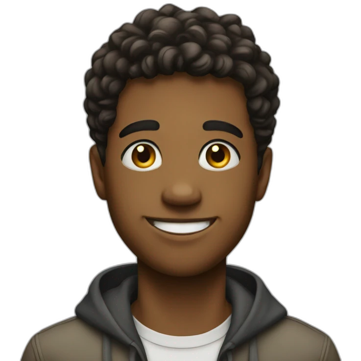 be positive young man emoji