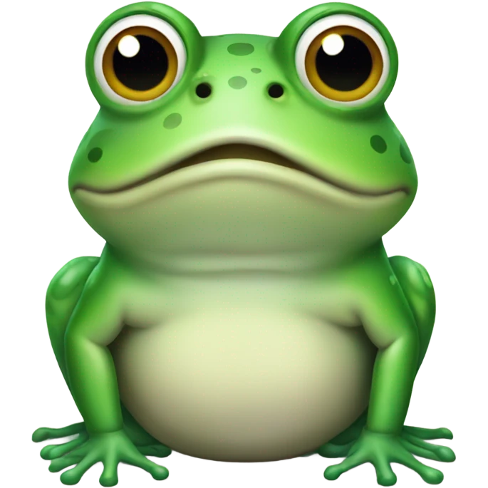 Very round frog  emoji