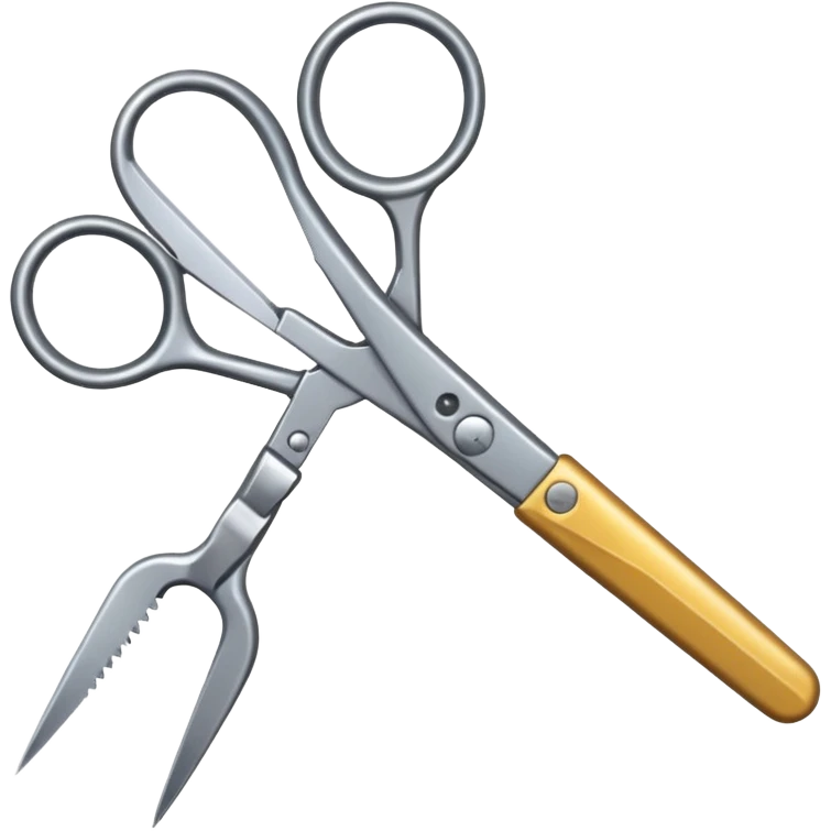 A hand with scissors cutting emoji