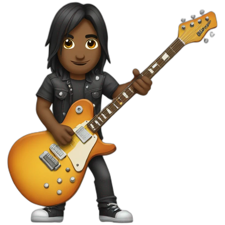 Guitarrista de rock emoji
