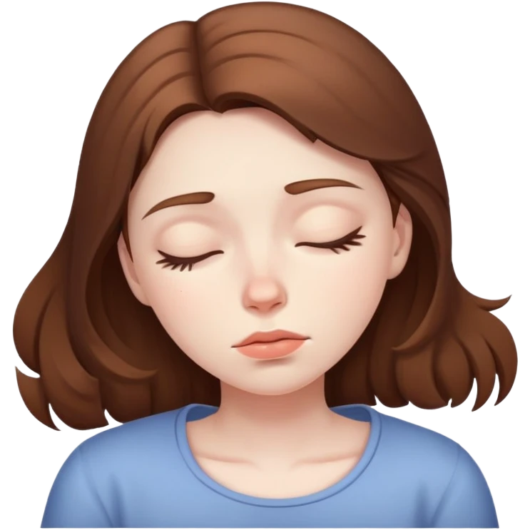 sleepy girl  emoji