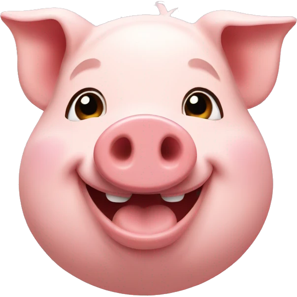 Happy pig emoji