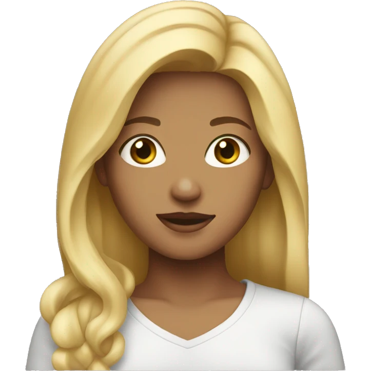 Young Woman with blond hair emoji