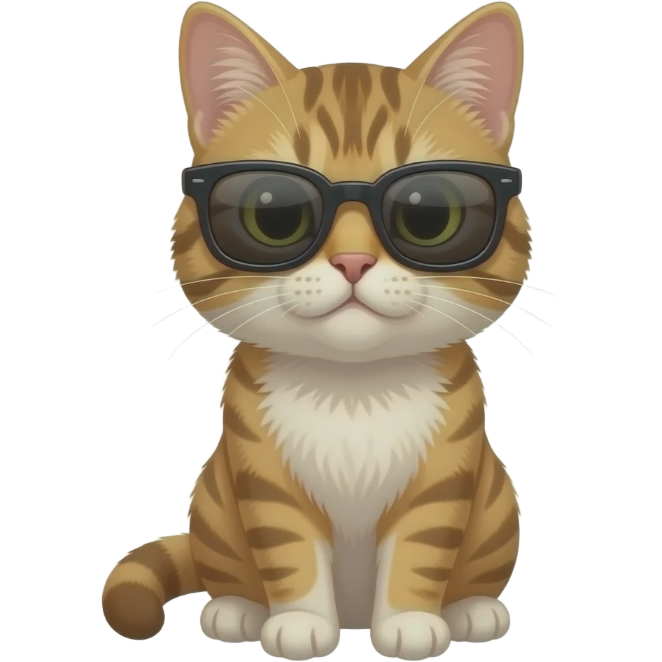 Cat wearing sunglasses emoji
