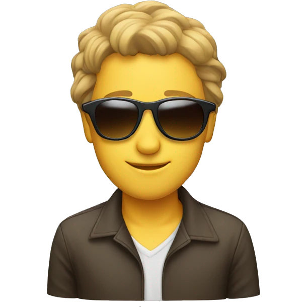profile sunglasses
 emoji