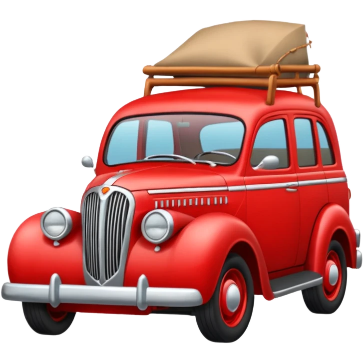 red old Indian car emoji
