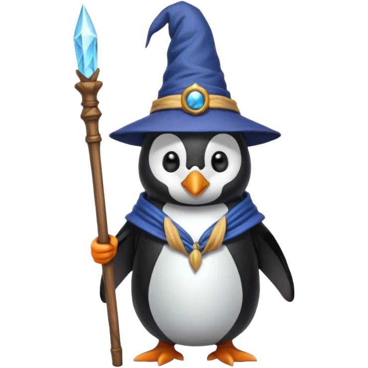 Penguin Wizard emoji