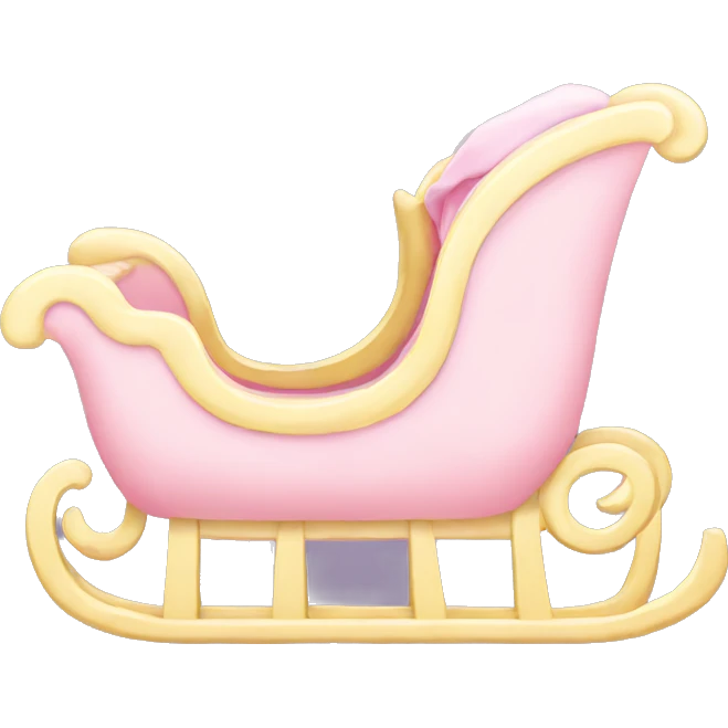 light pink sleigh emoji
