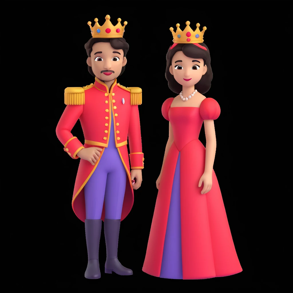 prince in red dress, royaqle background emoji