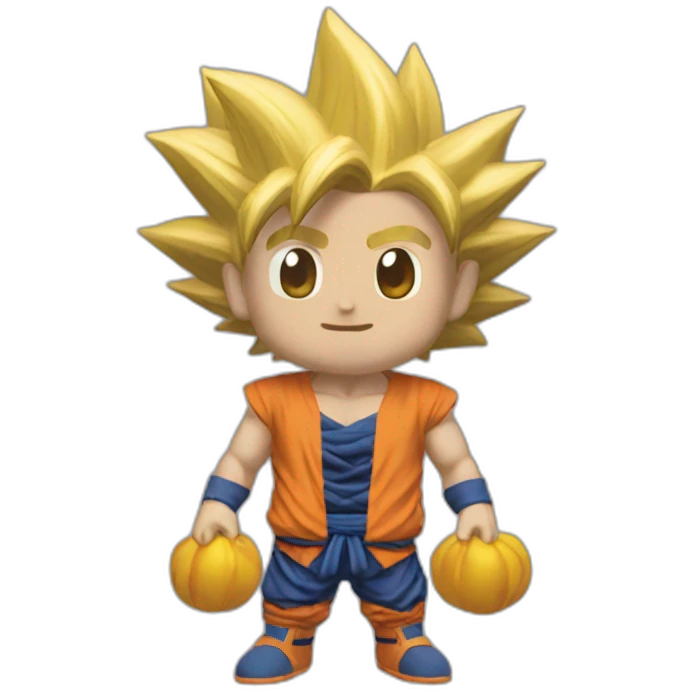 does goku clean nuts? emoji