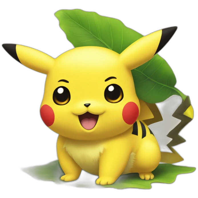 Pikachu sur Carapuce pokémon emoji