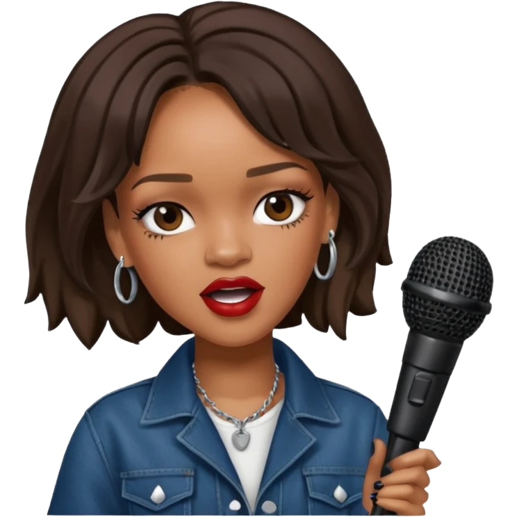 Rihanna singing emoji