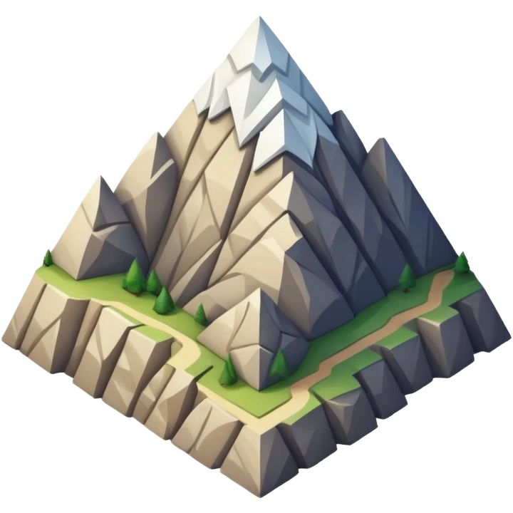 Mountain shaped like a parallelogram with Kurdish cultural elements emoji