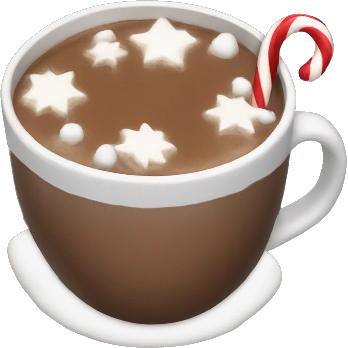 Hot cocoa christmas emoji