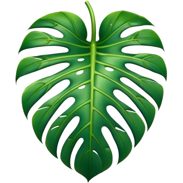 Monstera blatt emoji
