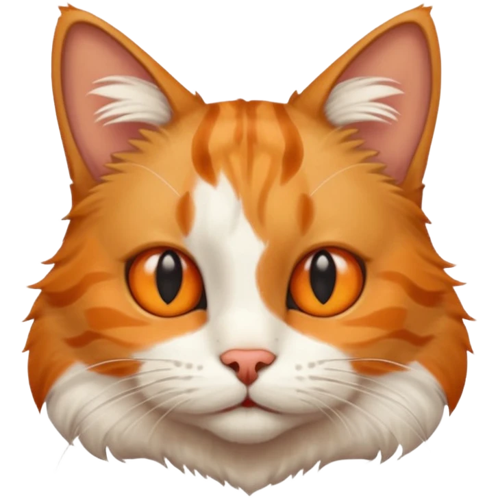 Res cat with big nose emoji