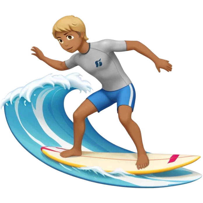 person surfing on a big wave emoji