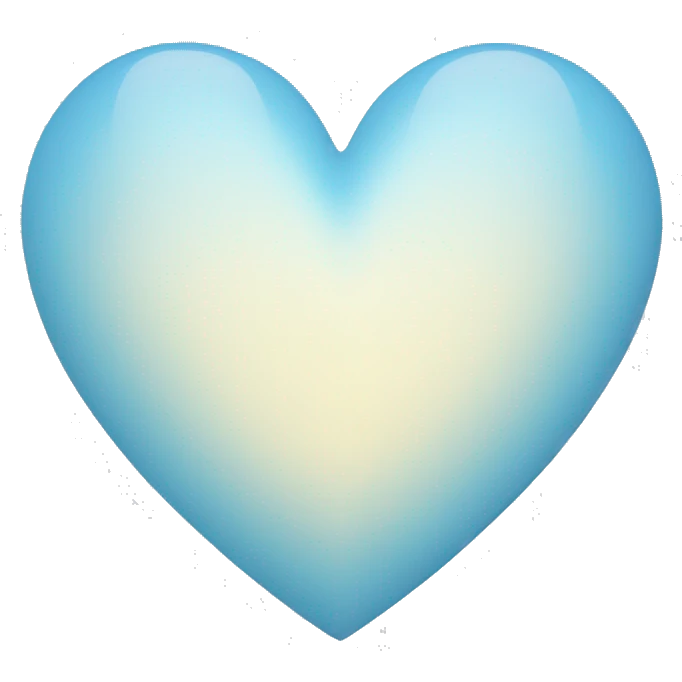 light blue heart emoji