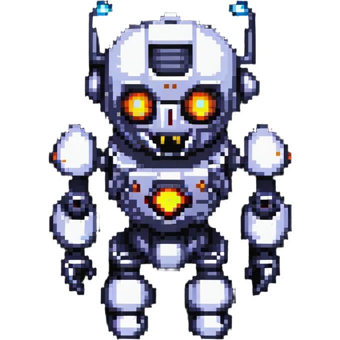 robot overlord with glowing eyes emoji