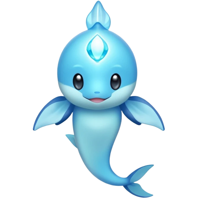 Shiny Glowing Bioluminescent Translucent Luminescent ET-Amaura-Aurorus-Gible-Azelf-Pokémon (full body) emoji