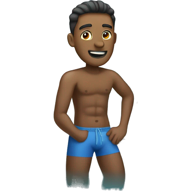 homme dans une piscine emoji