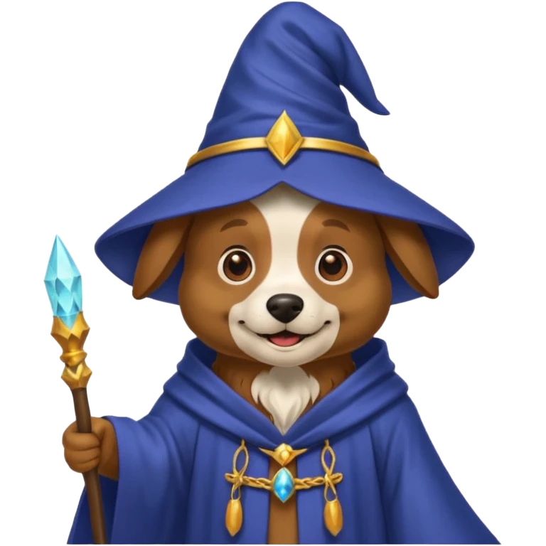 Dog wizard emoji