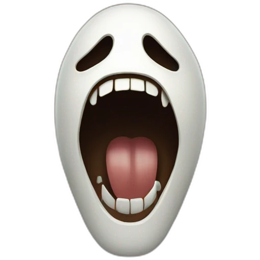 Scream masque emoji