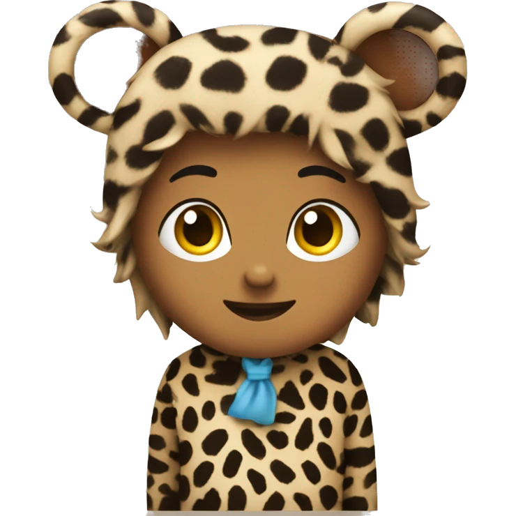 corazón con animal print emoji