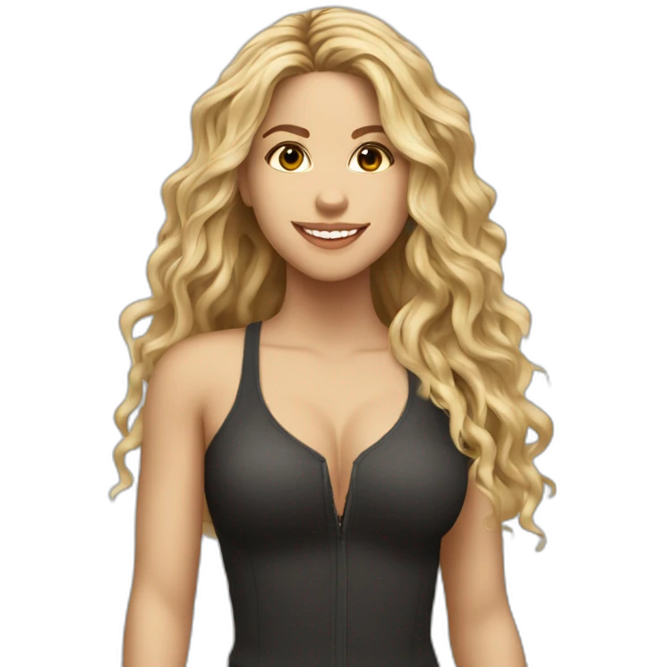 Shakira La cantante y compositora asombrada emoji