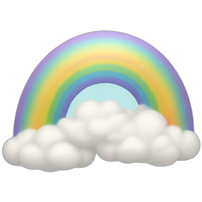 Rainbow from clouds  emoji