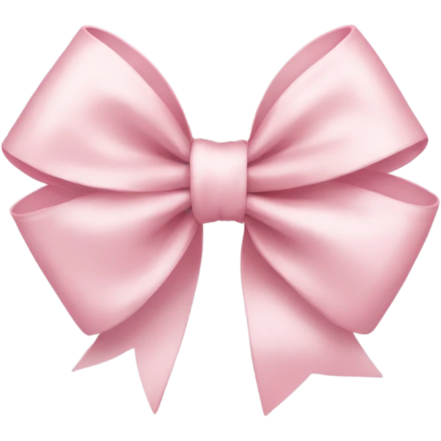 light pink ribbon bow emoji
