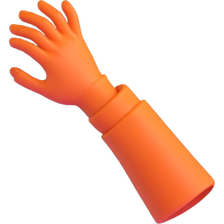 gripped hand emoji
