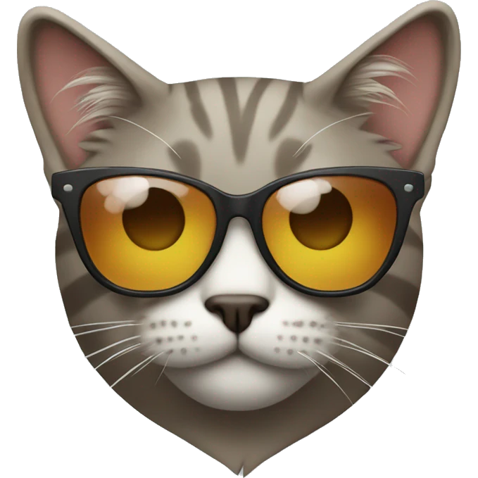 Cat with sunglasses emoji
