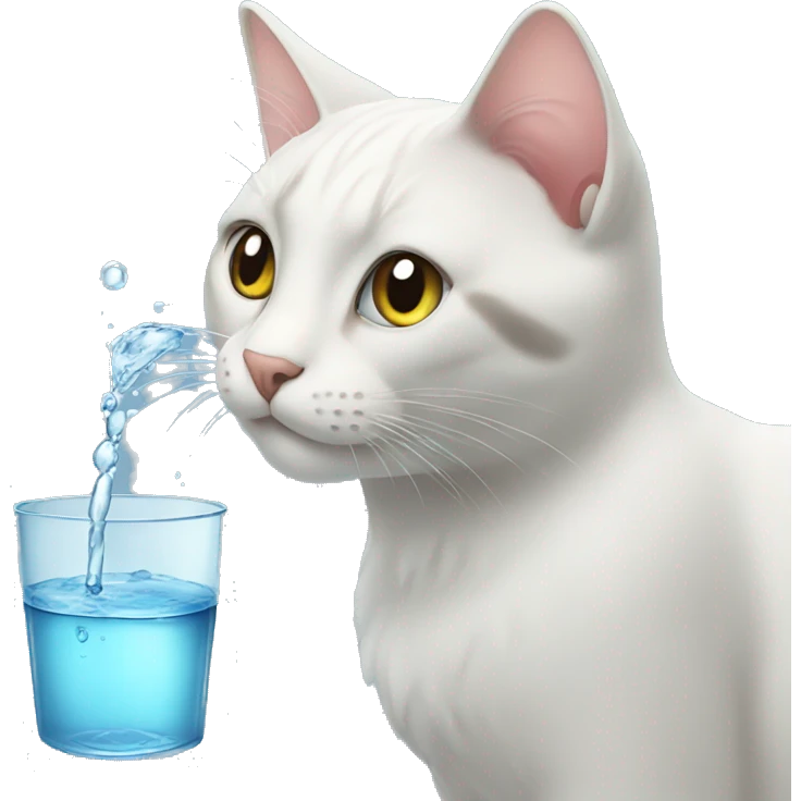 cat with water emoji