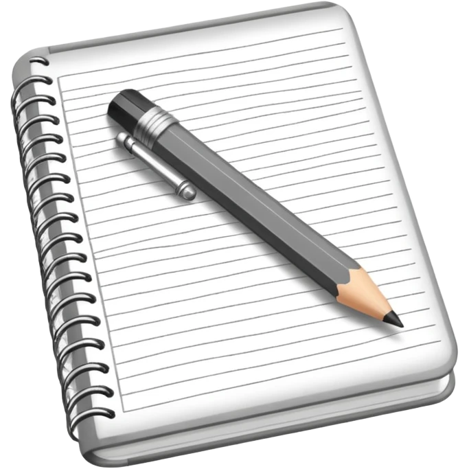 a pencil drawing in a notebook  emoji
