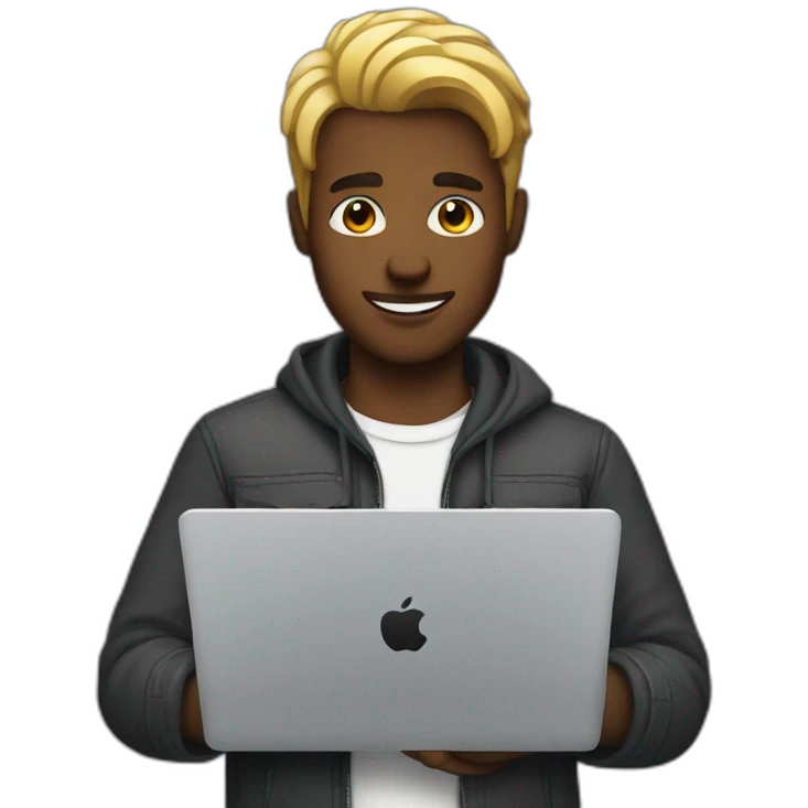 gay man with a macbook  emoji